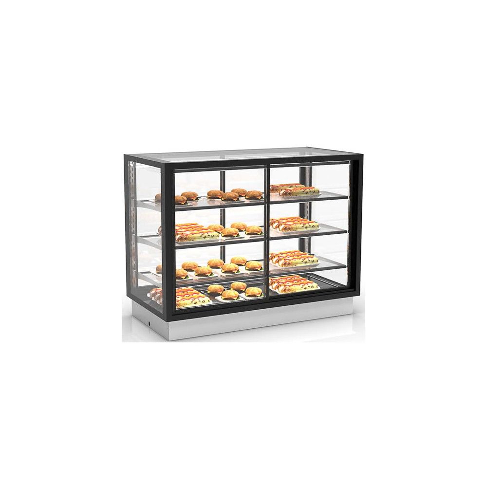 Vetrina Calda Doppio Accesso da Banco SAYL DP-120-80CA — 1200×600×815 mm, LED