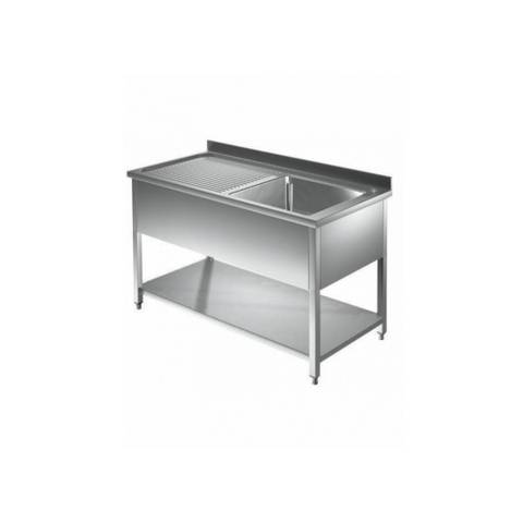 LAVATOIO 1 VASCA GOCC. A SX CON RIPIANO