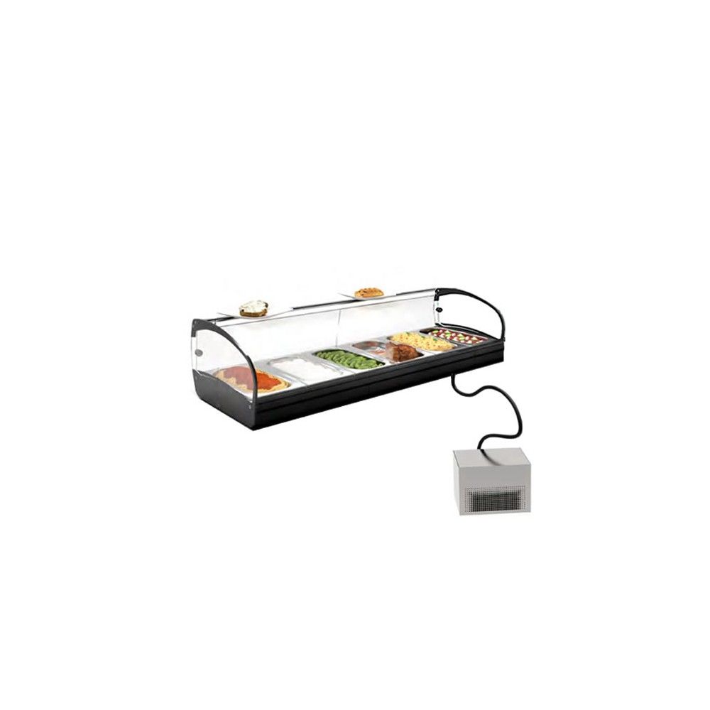 Vetrina Refrigerata Sushi da Banco Hotclass SK6GR — 1190×395×245 mm, +2/+6 °C, LED