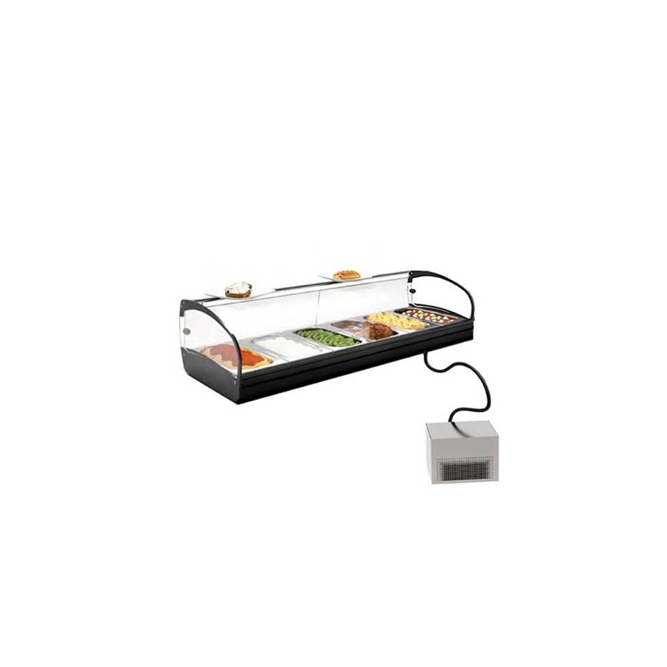 Vetrina Refrigerata Sushi da Banco Hotclass SK6GR — 1190×395×245 mm, +2/+6 °C, LED – immagine 1