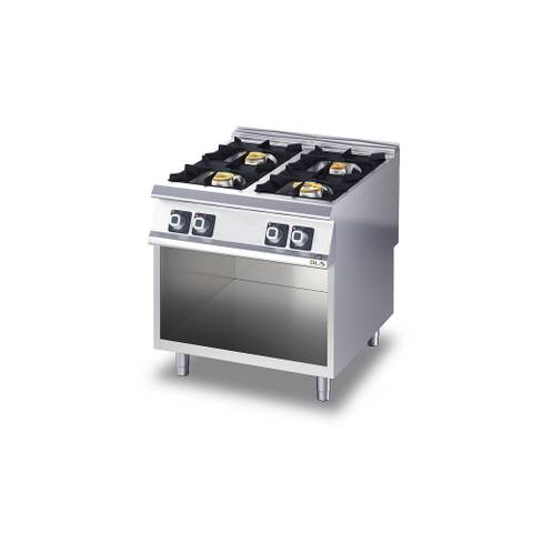 CUCINA A GAS 4 FUOCHI SU BASE A GIORNO