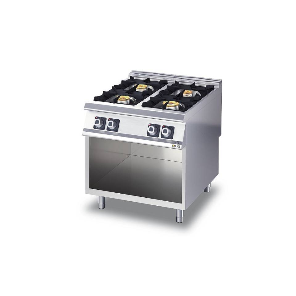 CUCINA A GAS 4 FUOCHI SU BASE A GIORNO – immagine 1