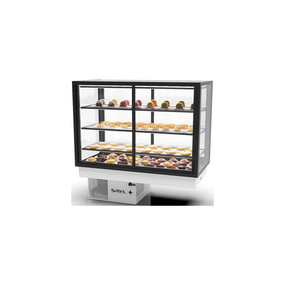 Vetrina Refrigerata Doppio Accesso da Banco SAYL DP-120-80A — 1200×600×815 mm, +2/+6 °C, LED – immagine 1