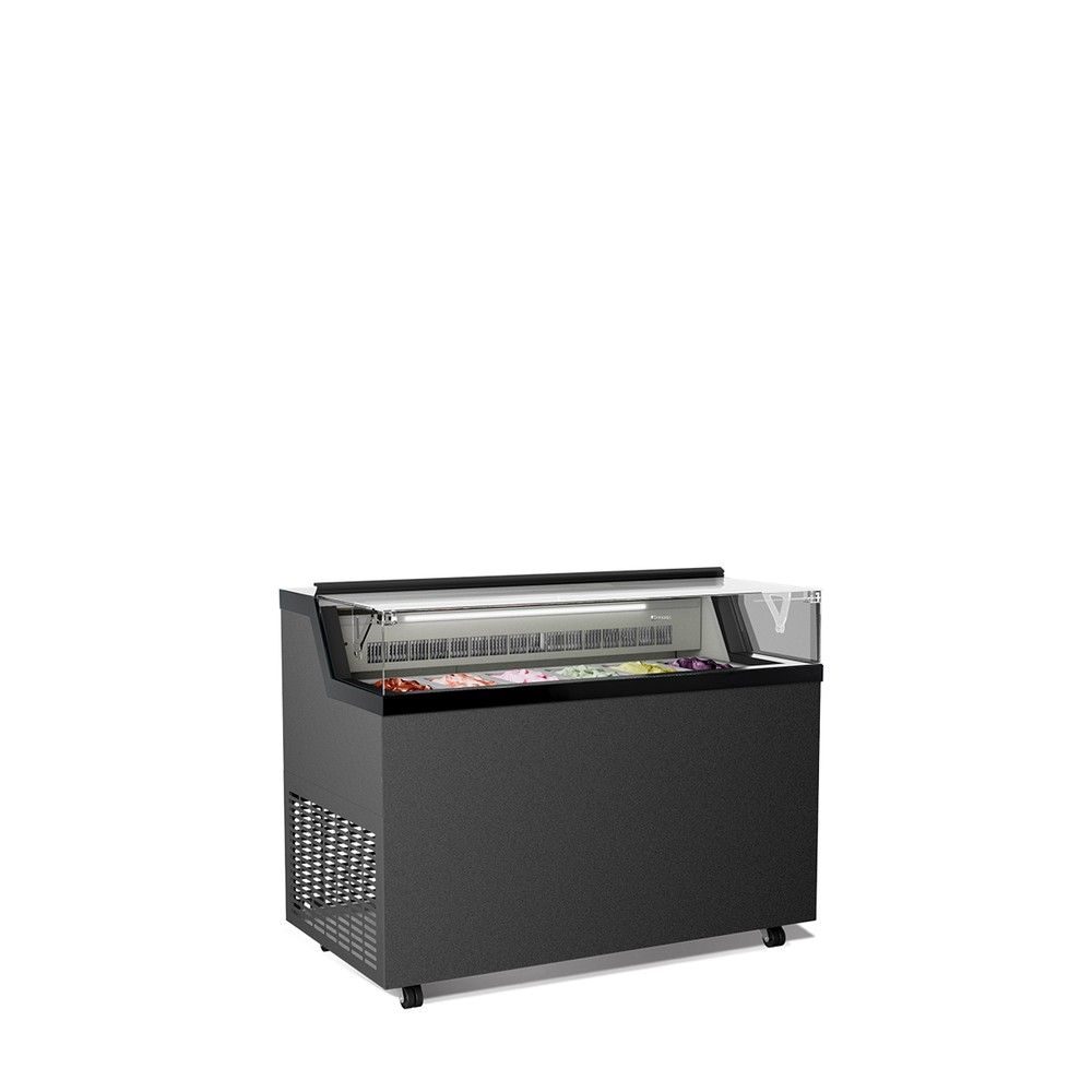 Vetrina Gelato Framec FLAT GLITTER — Vetro Piano Design Moderno